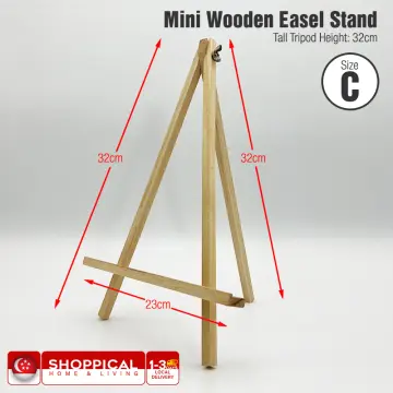10pcs Mini Wooden Artist Easel-triangle Wedding Table Stand Display Holder  - 15 X 8 Cm