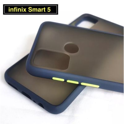 ส่งจากไทย เคสมือถือ Case infinix Smart 5 เคสกันกระแทก ปุ่มสีผิวด้าน ขอบนิ่มหลังแข็ง เคสโทรศัพท์ ( สินค้าพร้อมส่งจากไทย) Smart5