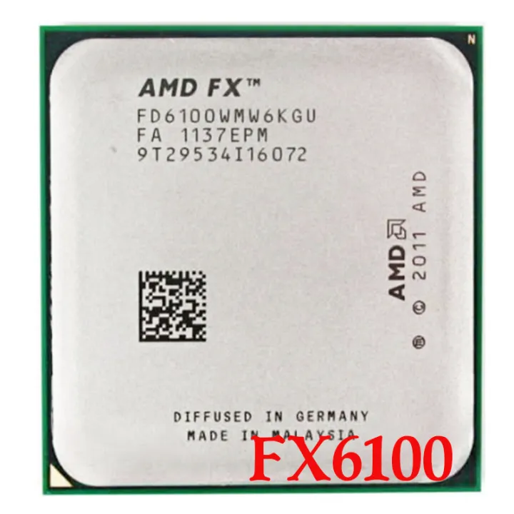 AMD FX-Series FX-6100 FX 6100 FX6100 3.3 GHz Six-Core CPU Processor ...