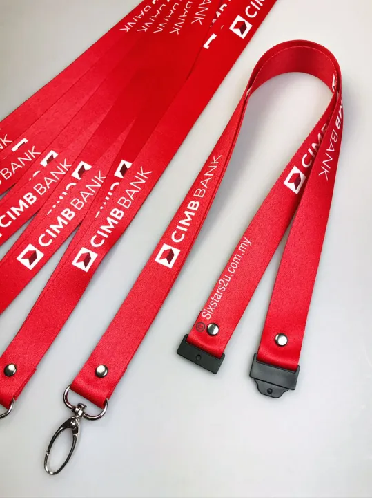 [READY STOCK] LANYARD CIMB BANK MALAYSIA 20MM | Lazada