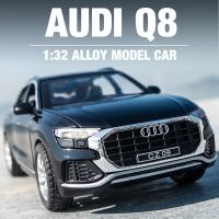 1:32 Toy Car AUDI Q8 Metal Toy Alloy Car Diecasts Toy Vehicles Car Model Pull Back Miniature Scale Model Car Toys For Children
