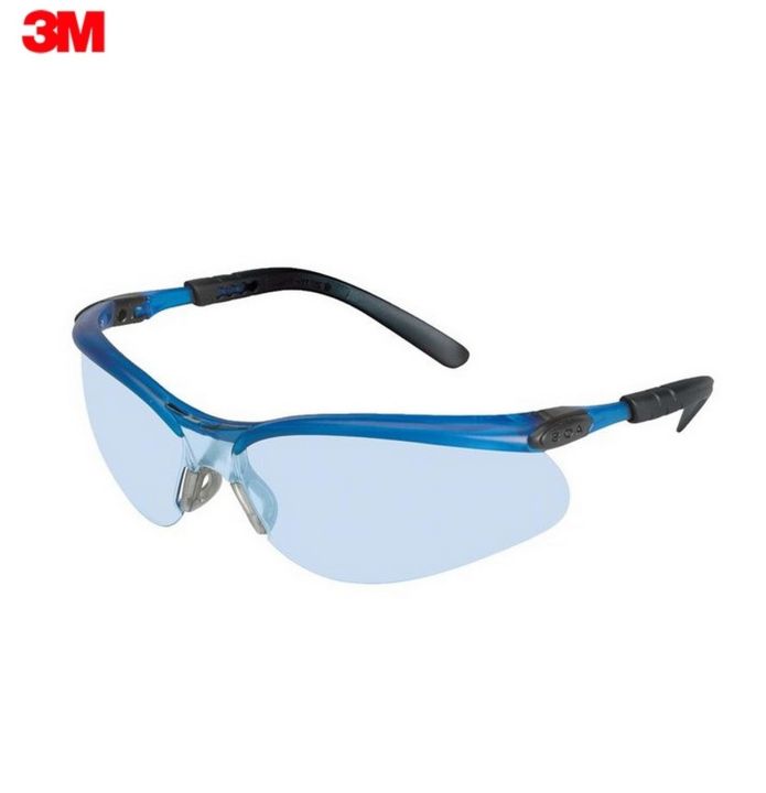 3M 11523 แว่นนิรภัย (แว่นเซฟตี้) เลนส์สีฟ้า BX Protective Eyewear กรอบแว่นสีน้ำเงิน