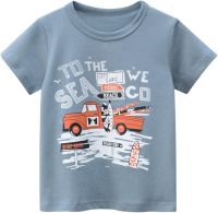 INNOVIERA Toddler Kids Baby Boys Girls Cars Print Short Sleeve Crewneck T Shirts Tops Tee Clothes Short Sleeve T Shirt