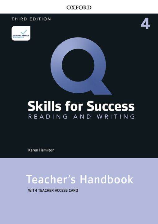 bundanjai-หนังสือคู่มือเรียนสอบ-q-skills-for-success-3rd-ed-4-reading-and-writing-teacher-s-handbook-with-teacher-s-access-card