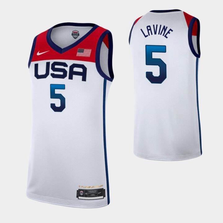 ready-stock-high-quality-5-zach-lavine-usa-basketball-2021-mens-olympic-edition-player-jersey-white