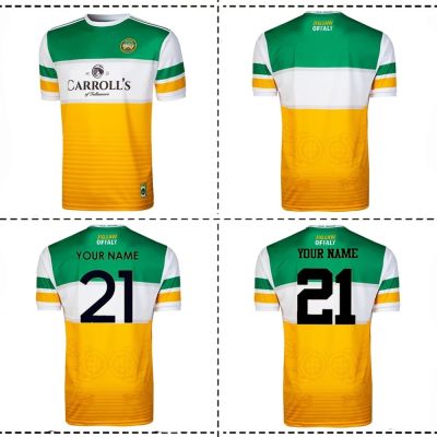 TRAINING [hot]2021 size Offaly S--5XL JERSEY Jersey IRELAND 2021/22 RUGBY Home OFFALY