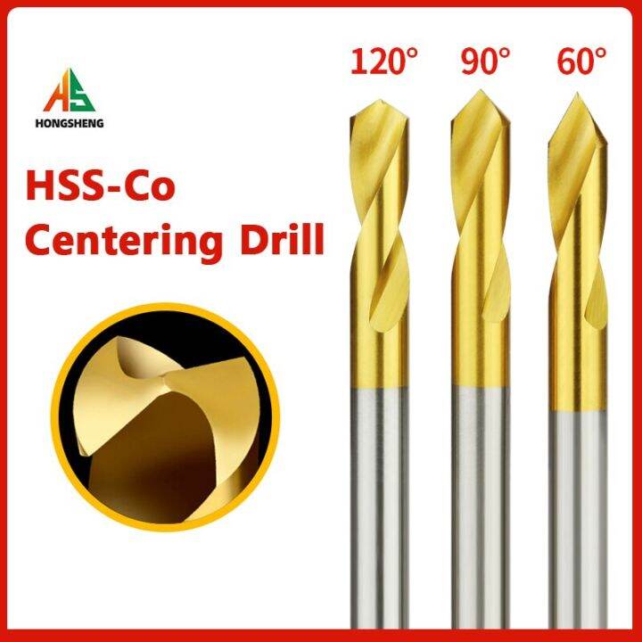HSSCo 60 90 120 Degree NC Spot Drill Stub Spotting Location Center Bit