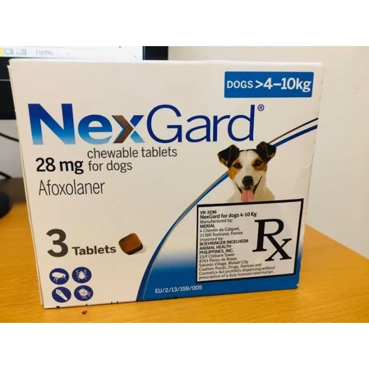 Nexgard Chewables for Dogs (price per tablet) with sticker anti ticks ...