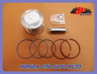 HONDA C70 SL70 XL70 PISTON with PISTON RING COMPLETE SET size 1.50  // ชุดลูกสูบ พร้อม แหวนลูกสูบ ขนาด 1.50