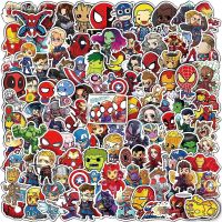 10/30/50/100/200pcs Disney Marvel The Avengers Cute Super Hero Cartoon Anime Stickers Laptop Skateboard Car Sticker for Kids Toy