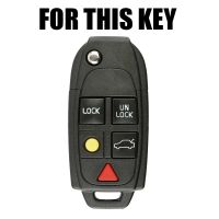 New prodects coming AX Silicone Remote Flip Key Case Fob Shell Cover Skin Holder 5 Button For Volvo XC90 S80 XC70 S60 V70