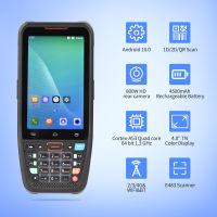 Handheld POS Android 10.0 PDA Terminal 1D/2D/QR Barcode Scanner Support 2/3/4G Wi-Fi BT Communication with 4.0 In-ch Touchscreen for Supermarket Restaurant Warehouse Retail Inventory Logistics