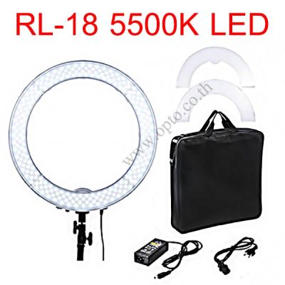 RL-18 5500k LED Ring light 48W Light for Video ไฟต่อเนื่อง ถ่ายรูป ถ่ายวีดีโอ ไฟแต่งหน้า