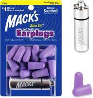 Macks Mack’s Slim Fit Soft Foam Earplugs, 7 Pair with Travel Case – Small Ear Plugs for Sleeping, Snoring, Traveling, Concerts, Shooting Sports and Power Tools | Made in USA