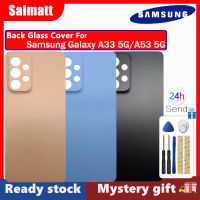 Salmatt ฝาครอบ Samsung Galaxy A33 5G/A53 5G ส่วนหลังปลอกหุ้มด้านหลังมี A33 Samsung Galaxy สติกเกอร์กาวสำหรับ5G A53 5G ที่เปลี่ยนฝาครอบฝาหลังสำหรับ Samsung Galaxy A33 A53