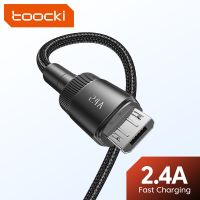 ❁☾﹍ Toocki 2.4A Micro USB Cable Fast Charger Charging Cable For Xiaomi Redmi Samsung Android Mobile Phone Micro Cable Data Cord Wire