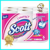 กระดาษอเนกประสงค์ SCOTT COMPACT แพ็ค6MULTIPURPOSE TOWEL SCOTT COMPACT PACK6 **ลดราคาจัดหนัก **