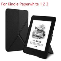 Stand Case For Kindle Paperwhite 1 2 3 PU Leather Smart Cover For Kindle E-Book DP75SDI Tablet Protective Shell Folding BracketCases Covers