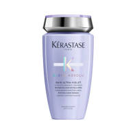 Kerastase แชมพูสำหรับผมทำสีโทนหม่น เทา บลอนด์ หรือผ่านการฟอกผม 250 มล. - Blond Absolu Bain Ultra-Violet Shampoo