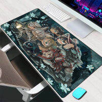 Made In Abyss Mouse Pad อุปกรณ์เสริมสำหรับเล่นเกมขนาดใหญ่แผ่นรองเม้าส์คีย์บอร์ดแผ่นรองเม้าส์ XXL คอมพิวเตอร์ Mousepad PC Gamer แล็ปท็อป Mausepad