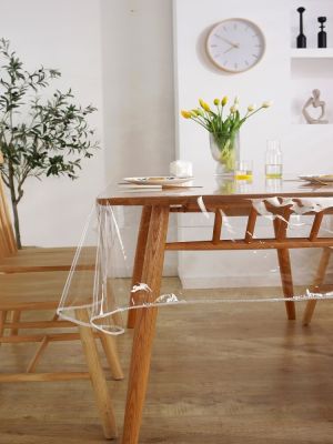 Sagging lace PVC transparent Tablecloth overlock oilcloth waterproof table cover square rectangle coffee table cloth