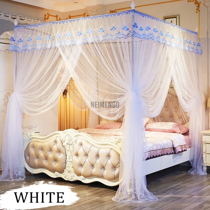 3-doors-canopy-mosquito-net-camping-net-full-queen-king-size-netting-bed-no-frame-indoor-corner-post-bed-elegant-200-220cm