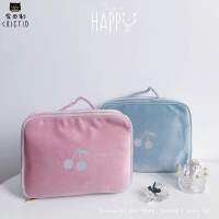 Newest Model BP Style Bag For Girl Kids Teenager Cosmetic Bag Cherry Velvet Handbag Birthday Gift Kids