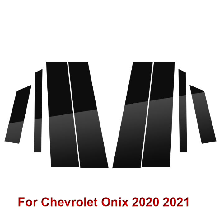 รถจัดแต่งทรงผมพีวีซีรถหน้าต่างเสาตัดสติ๊กเกอร์กลาง-bc-คอลัมน์สติกเกอร์อัตโนมัติอุปกรณ์ภายนอกสำหรับเชฟโรเลตซีวิค2020-2021