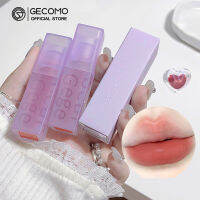 GECOMO ลิปเคลือบริมฝีปากกำมะหยี่สีคงทนลิปสติกกันน้ำทาปากโคลน