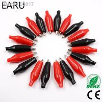 ✓❍ 20pcs28MM Metal Alligator Clip G98 Crocodile Electrical Clamp Testing Probe Meter Black Red with Plastic Boot Car Auto Battery