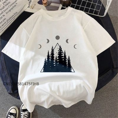 Dark Forest Printed Women Basic Tshirts Harajuku Graphic T Shirt Funny Short Sleeves Basic Tshirts Premium Tops Femme