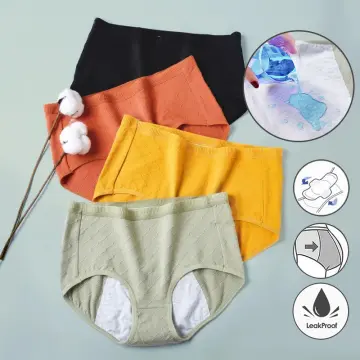 Leak Proof Menstrual Panties Women Underwear Period Cotton Pregnancy  Waterproof Briefs Plus Size Physiological Breathable Pants