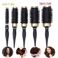 【CW】 5 size Iron Hair Anti-static Temperature Resistant Round Comb Hairstyling Drying Curling