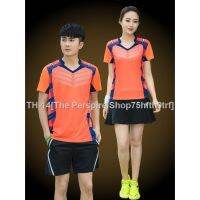 ¤◈▥ Badminton Clothing Womens Short-Sleeved Mens Quick-Drying Culottes Womens Jersey Team Uniform Top