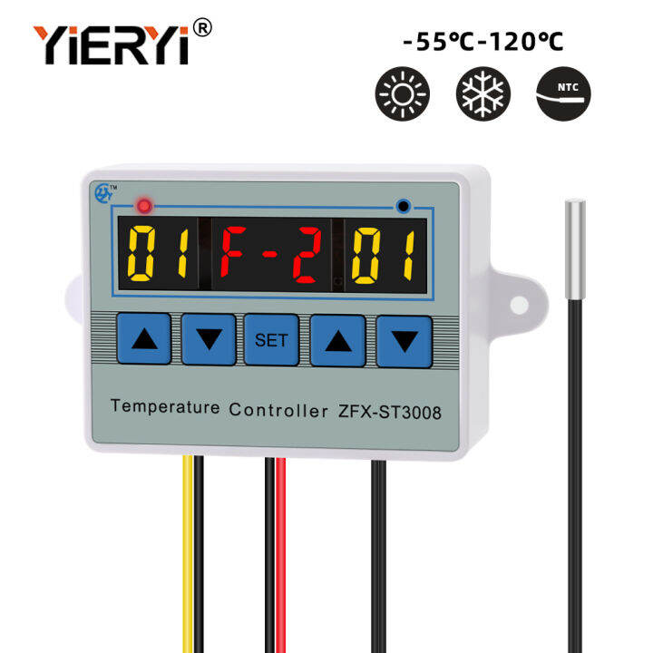 Yieryi Digital Thermostat 220V Temperature Controller Multifunction Intelligent Time Controller
