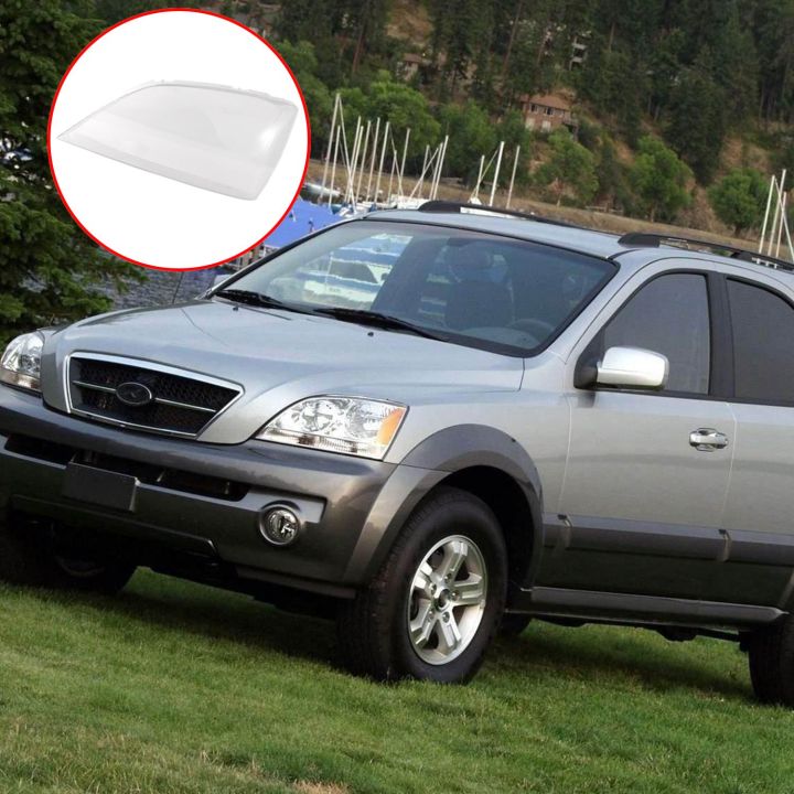 ปลอกหุ้มไฟหน้ารถด้านซ้ายข้างหน้าเลนส์โคมไฟใสสำหรับ-kia-sorento-2004-2005