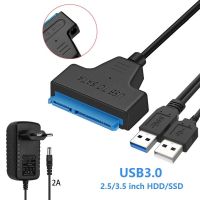 External SSD HDD Hard Drive CD-ROM OPTICAL DRIVE SATA 3 TO USB 3.0 CABLE With 12V 2A Adapter FOR DESKTOP PC LAPTOP