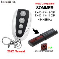 2023 latest SOMMER TX03-434-2 รีโมทคอนโทรล 434.42MHz APERTO 4013 TX03-434-4 เครื่องส่งสัญญาณคำสั่งประตูโรงรถ