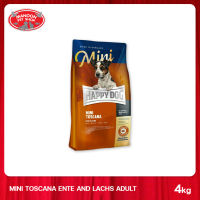 [MANOON] HAPPY DOG Mini Toscana สำหรับสุนัขโตพันธุ์เล็ก สูตรเนื้อเป็ดและปลาแซลมอน ขนาด 4 กิโลกรัม