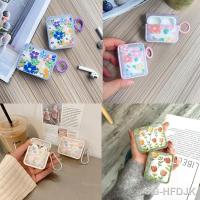 For AirPods Pro 2nd Case Ins Fashion Flower Silicone Cover For Apple AirPods 1 2 3 Girls Cute Earphone Charging Box With Keyring