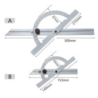 มาตรวัดมุม10-170เครื่องมือสแตนเลสเครื่องมือวัดความกว้างโปรแทรคเตอร์วัดมุมแบบปรับเครื่องมือสแตนเลสได้