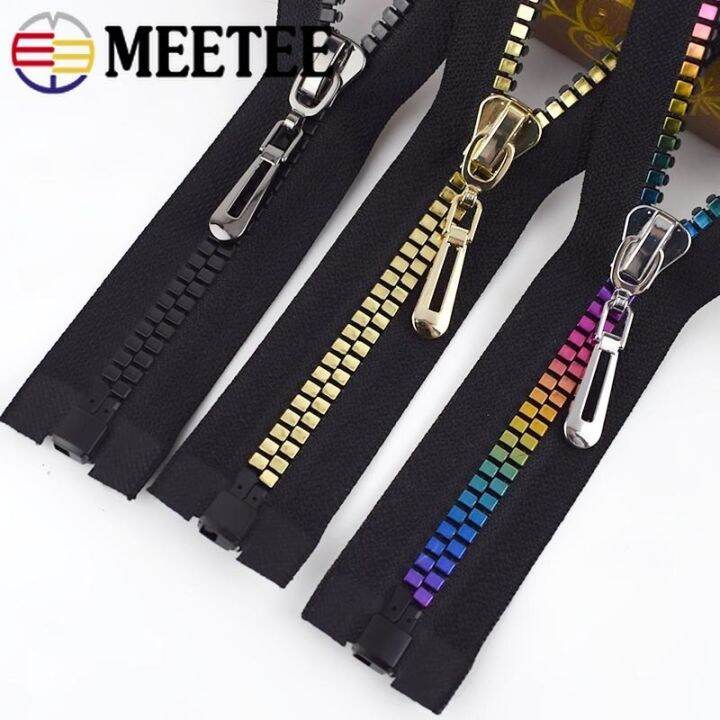 1-2pcs-meetee-8-80cm-open-end-resin-zipper-coat-down-jackets-clothes-bag-sewing-zippers-diy-repair-kits-garment-accessories-door-hardware-locks-fabri