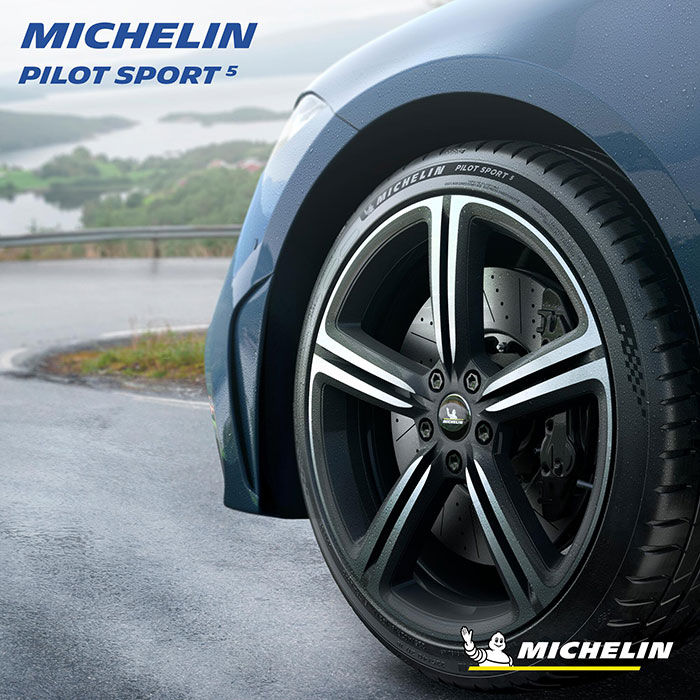 ยางรถยนต์-ขอบ17-michelin-205-45r17-รุ่น-pilot-sport-5-4-เส้น-ยางใหม่ปี-2022