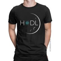 Cardano Hodl Moon T-Shirt For Men Bitcoin Creative Pure Cotton Tee Shirt Crewneck Classic Short Sleeve T Shirt Summer Clothing 【Size S-4XL-5XL-6XL】