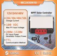 SRNE MPPT 20A 50A Solar Charge Controller Solar Regulator PV Max 1320W Input For 12V 24V Lithium Battery With BT-2 RM-6 Optional