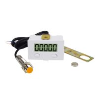 New 5-digit Digital Punch Electronic Counter Magnetic Inductive LCD Display Proximity Switch Round Powerful Magnet TT-5J