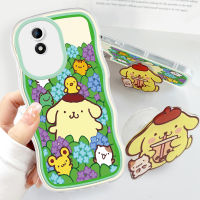 เคสสำหรับ Vivo V29 5G เคสโทรศัพท์มือถือหยักนิ่มแฟชั่นเคสโทรศัพท์ Purin การ์ตูนกันกระแทกคลุมทั้งหมดป้องกันกล้อง