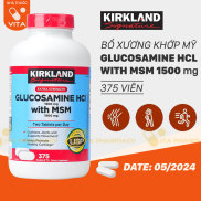 Bổ xương khớp Glucosamine Kirkland 375 viên hỗ trợ xương khớp đau nhức