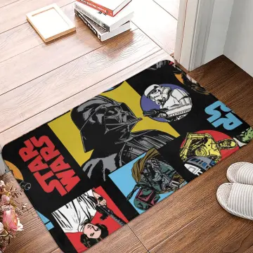 Star Wars Bath Mat Darth Vader Cushion Mat Bathroom Rug Non-slip Entrance  Doormat Floor Mandalorian Mat Toilet Carpet Home Decor