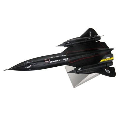 โมเดลเครื่องบินลาดตระเวน SR-71A แบล็กเบิร์ดแบบของเล่นตกแต่งบ้าน1/144